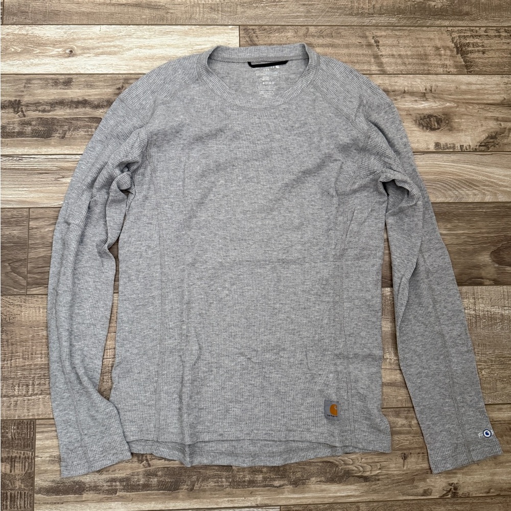 Carhartt Men's Thermal Crewneck Long Sleeve Shirt - Gray